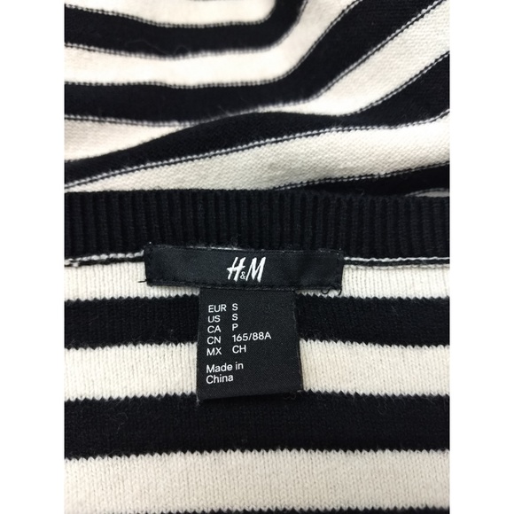 H&M Long Sleeve Striped Sweater Size Small - Picture 4 of 5